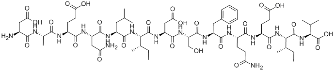 CAS#: 100111-07-7, L-alpha-Aspartyl-L-Alanyl-L-alpha-Glutamyl-L-Asparaginyl-L-Leucyl-L-Isoleucyl-L-alpha-Aspartyl-L-Seryl-L-Phenylalanyl-L-Glutaminyl-L-alpha-Glutamyl-L-Isoleucyl-L-Valine