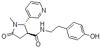 CAS#: 100333-39-9, (2S,3S)-N-[2-(4-Hydroxyphenyl)Ethyl]-1-Methyl-5-Oxo-2-Pyridin-3-Ylpyrrolidine-3-Carboxamide