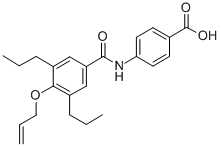CAS#: 100347-74-8, 4-[(4-Prop-2-Enoxy-3,5-Dipropylbenzoyl)Amino]Benzoic Acid