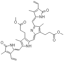 CAS#: 10035-62-8, Methyl 3-[2-[(E)-[3-(3-Methoxy-3-Oxo-Propyl)-4-Methyl-5-[(E)-(3-Methyl-5-Oxo-4-Vinyl-Pyrrol-2-Ylidene)Methyl]Pyrrol-2-Ylidene]Methyl]-4-Methyl-5-[(E)-(4-Methyl-5-Oxo-3-Vinyl-Pyrrol-2-Ylidene)Methyl]-1H-Pyrrol-3-Yl]Propanoate