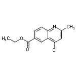 CAS 登录号：100375-87-9， 乙基4-氯-2-甲基-6-喹啉羧酸酯