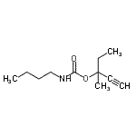 CAS#: 100400-48-4, 3-Methyl-1-Pentyn-3-Yl Butylcarbamate