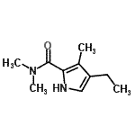 CAS#: 100780-45-8, 4-Ethyl-N,N,3-Trimethyl-1H-Pyrrole-2-Carboxamide