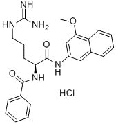 CAS#: 100900-33-2, N-[(1S)-4-[(Aminoiminomethyl)Amino]-1-[[(4-Methoxy-2-Naphthalenyl)Amino]Carbonyl]Butyl]-Benzamide Monohydrochloride