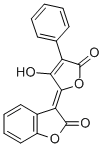 CAS 登录号：10091-92-6， 3-(3-羟基-5-氧代-4-苯基-2,5-二氢呋喃-2-亚基)苯并呋喃-2(3H)-酮