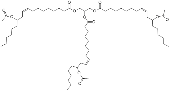CAS#: 101-34-8, 1,2,3-Propanetriyl Tris[(R)-12-(Acetoxy)Oleate]