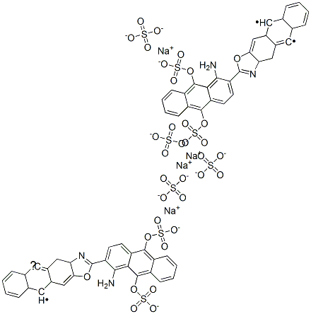 CAS#: 10126-90-6, Tetrasodium 2-[1-Amino-9,10-Bis(Sulphonatooxy)-2-Anthryl]Anthra[2,3-d]Oxazole-5,10-Diyl Bis(Sulphate)