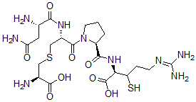 CAS#: 101531-76-4, (2-1')-Disulfide Cys(6)-Argipressin (5-8)
