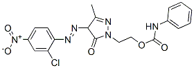 CAS#: 10155-52-9, 2-[4-[(2-Chloro-4-Nitrophenyl)Azo]-2,4-Dihydro-5-Methyl-3-Oxo-3H-Pyrazol-2-Yl]Ethyl Carbanilate