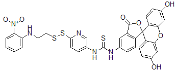 CAS#: 101613-93-8, (2-Nitroaniline-N-Ethyldithio)-2-(Pyridyl-5-Thioureido-N'-(5-Fluorescein))
