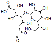 CAS#: 101769-91-9, 4-[6-(1,2-Dihydroxyethyl)-3,4,5-trihydroxy-oxan-2-yl]oxy-2,3,5-trihydroxy-7,8-dioxo-octanoic acid