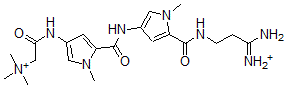 CAS#: 101772-52-5, [2-[[5-[[[5-[[(3-amino-3-iminiopropyl)amino]-oxomethyl]-1-methyl-3-pyrrolyl]amino]-oxomethyl]-1-methyl-3-pyrrolyl]amino]-2-oxoethyl]-trimethylammonium