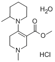 CAS#: 101952-75-4, 1,2,5,6-Tetrahydro-1-Methyl-4-(2-Methylpiperidino)-Nicotinic Acid Methyl Ester Hydrochloride Hydrate