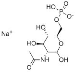 CAS 登录号：102029-88-9， 2-(乙酰氨基)-2-脱氧-D-吡喃葡萄糖6-(磷酸二氢酯)二钠盐