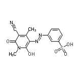 CAS#: 102056-35-9, 3-[(E)-(5-Cyano-2-Hydroxy-1,4-Dimethyl-6-Oxo-3-Pyridyl)Azo]Benzenesulfonic Acid