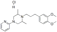 CAS#: 102233-08-9, 1-[3-(3,4-Dimethoxyphenyl)Propyl]-2,6-Dimethyl-4-Pyridin-2-Yl-Piperazine Hydrochloride