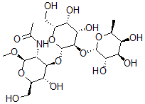 CAS#: 102271-18-1, N-[(2R,3R,4R,5S,6R)-4-[(2R,3R,4S,5R,6R)-4,5-Dihydroxy-6-(Hydroxymethyl)-3-[(2S,3S,4R,5S,6S)-3,4,5-Trihydroxy-6-Methyloxan-2-Yl]Oxyoxan-2-Yl]Oxy-5-Hydroxy-6-(Hydroxymethyl)-2-Methoxyoxan-3-Yl]Acetamide