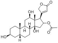 CAS#: 102281-00-5, [(3S,5R,10S,12R,13S,14S,17R)-3,12,14-Trihydroxy-10,13-Dimethyl-17-(5-Oxo-2H-Furan-3-Yl)-1,2,3,4,5,6,7,8,9,11,12,15,16,17-Tetradecahydrocyclopenta[a]Phenanthren-16-Yl] Acetate