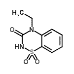 CAS#: 102308-74-7, 4-Ethyl-2H-1,2,4-Benzothiadiazin-3(4H)-One 1,1-Dioxide