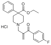 CAS#: 102395-64-2, 4-Fluorophenyl-1-Methylene-2-(4-Carbethoxy-4-Phenylpiperidino)-Ethyl Ketone Hydrochloride