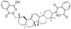 CAS#: 102416-28-4, 2-[[(4aR,6aS,6bR,8aS,11S,12aR,14bS)-11-[(2-Carboxybenzoyl)Oxymethyl]-4,4,6a,6b,8a,11,14b-Heptamethyl-1,2,3,4a,5,6,7,8,9,10,12,12a-Dodecahydropicen-3-Yl]Oxycarbonyl]Benzoic Acid
