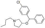 CAS#: 102446-17-3, 1-Butyl-3-[(4-Chlorophenyl)-Phenyl-Methoxy]Pyrrolidine