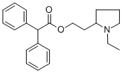 CAS 登录号：102476-22-2， 二苯基乙酸2-(1-乙基-2-吡咯烷基)乙酯