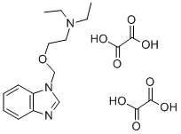 CAS 登录号：102516-94-9， 1-((2-(二乙基氨基)乙氧基)甲基)-苯并咪唑二草酸盐