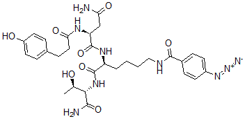 CAS#: 102604-64-8, (2S)-N-[(2S)-1-[[(2S,3R)-1-Amino-3-Hydroxy-1-Oxobutan-2-Yl]Amino]-6-[(4-Azidobenzoyl)Amino]-1-Oxohexan-2-Yl]-2-[3-(4-Hydroxyphenyl)Propanoylamino]Butanediamide