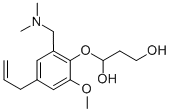 CAS#: 102612-75-9, 1-[2-(Dimethylaminomethyl)-6-Methoxy-4-Prop-2-Enylphenoxy]Propane-1,3-Diol
