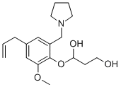 CAS#: 102612-78-2, 1-[2-Methoxy-4-Prop-2-Enyl-6-(Pyrrolidin-1-Ylmethyl)Phenoxy]Propane-1,3-Diol
