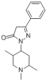 CAS 登录号：102689-19-0， 2,4-二氢-5-苯基-2-(1,2,5-三甲基-4-哌啶基)-3H-吡唑-3-酮
