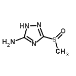 CAS 登录号：102728-85-8， 3-(甲基亚磺酰)-1H-1,2,4-三唑-5-胺