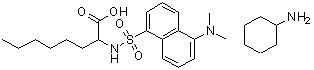 CAS 登录号：102783-22-2， 2-({[5-(二甲基氨基)-1-萘基]磺酰基}氨基)辛酸-环己胺(1:1)