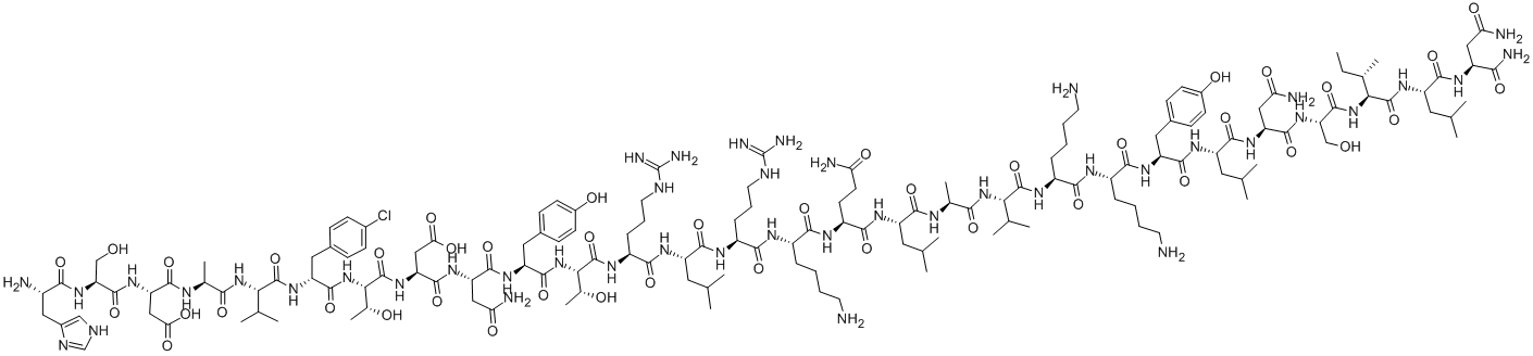 CAS#: 102805-45-8, 6-(4-Chloro-D-Phenylalanine)-17-L-Leucine-Vasoactive Intestinaloctacosapeptide (Swine)