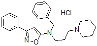 CAS 登录号：102820-99-5， N-苄基-3-苯基-N-(3-哌啶-1-基丙基)-1,2-恶唑-5-胺盐酸盐