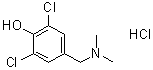CAS 登录号：102879-17-4， 2,6-二氯-4-[(二甲基氨基)甲基]苯酚盐酸盐(1:1)