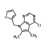 CAS#: 103026-14-8, 4-Chloro-7-(2-Furylmethyl)-5,6-Dimethyl-7H-Pyrrolo[2,3-d]Pyrimidine