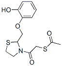 CAS 登录号：103195-85-3， S-[2-[2-[(2-羟基苯氧基)甲基]-1,3-噻唑烷-3-基]-2-氧代乙基]硫代乙酸酯