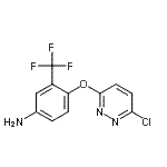 CAS 登录号：103317-56-2， 4-(6-氯哒嗪-3-基)氧基-3-(三氟甲基)苯胺