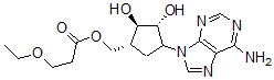CAS 登录号：103353-83-9， [(1R,2R,3R)-4-(6-氨基嘌呤-9-基)-2,3-二羟基环戊基]甲基3-乙氧基丙酸酯