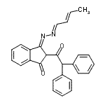CAS#: 103480-19-9, (3E)-3-[(2E)-(2E)-2-Buten-1-Ylidenehydrazono]-2-(Diphenylacetyl)-1-Indanone