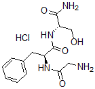 CAS 登录号：103527-34-0， (2S)-2-[(2-氨基乙酰基)氨基]-N-[(2S)-1-氨基-3-羟基-1-氧代丙烷-2-基]-3-苯基丙酰胺盐酸盐
