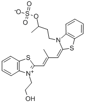 CAS#: 103534-62-9, 2-[3-[3-(2-Hydroxyethyl)-2(3H)-Benzothiazolylidene]-2-Methyl-1-Propen-1-Yl]-3-[3-(Sulfooxy)Butyl]-Benzothiazolium Inner Salt