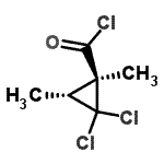 CAS#: 103549-33-3, (1S,3R)-2,2-Dichloro-1,3-Dimethylcyclopropanecarbonyl Chloride