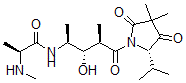 CAS#: 103612-45-9, (2S)-N-[(2S,3S,4R)-5-[(5S)-3,3-Dimethyl-2,4-Dioxo-5-Propan-2-Ylpyrrolidin-1-Yl]-3-Hydroxy-4-Methyl-5-Oxopentan-2-Yl]-2-Methylaminopropanamide