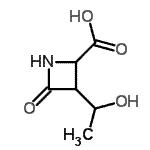 CAS 登录号：103700-14-7， 3-(1-羟基乙基)-4-氧代-吖丁啶-2-羧酸