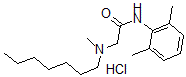 CAS#: 103825-20-3, 2-(Heptylmethylamino)-2',6'-acetoxylidide hydrochloride