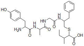 CAS#: 103834-43-1, Tyrosyl-Alanyl-Glycyl-Phenylalanyl-psi(Thiomethylene)Leucine