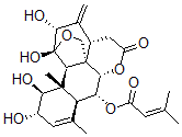 CAS#: 103839-22-1, (1beta,2alpha,6alpha,11beta,12alpha)-11,20-Epoxy-1,2,11,12-tetrahydroxy-6-((3-methyl-1-oxo-2-butenyl)oxy)-Picrasa-3,13(21)-dien-16-one